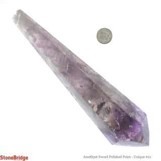 Amethyst Point Polished Sword U#21 - 8 1/4"    from The Rock Space