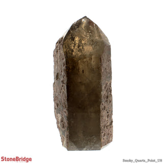 Smoky Quartz Cut Base, Polished Point Tower U#8 - 11"