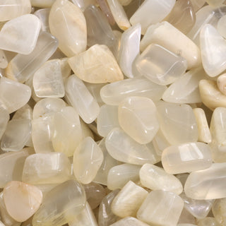 Cream Moonstone Tumbled Stones - Brazil    from The Rock Space