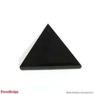 Black Obsidian Pyramid #7 - 2 3/4" to 3" Wide    from The Rock Space