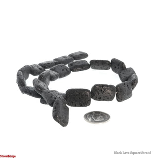 Black Lava Square Strand #2    from The Rock Space