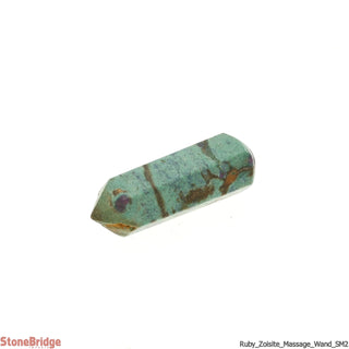 Ruby in Fuchsite Pointed Massage Wand - Small #1 - 1 1/2'' to 2 1/2"    from Stonebridge Imports