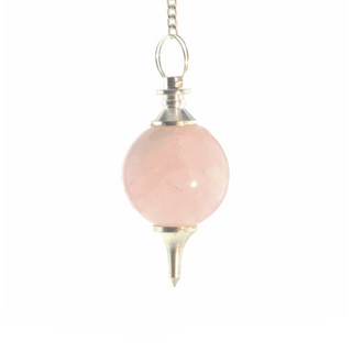 Ball & Point - Rose Quartz Pendulums    from The Rock Space