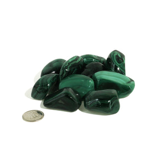 Malachite A Tumbled Stones    from The Rock Space