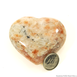 Sunstone Heart #4 - 1 3/4" to 2 3/4"    from The Rock Space