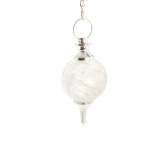 Ball & Point - Clear Quartz Pendulums from The Rock Space