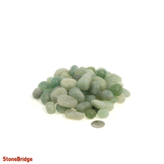 Green Aventurine Tumbled Stones - India    from Stonebridge Imports