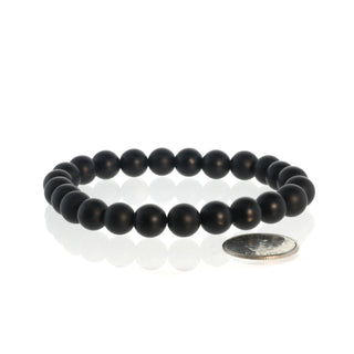 Onyx Bead Bracelet 8mm Matte from The Rock Space