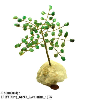 Green Aventurine Gem Tree W/ Wire Trunk 6"    from The Rock Space