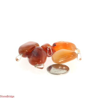 Carnelian Tumbled Pendants - 5 Pack    from The Rock Space