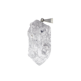 Crackle Quartz Polished Point Pendant    from The Rock Space