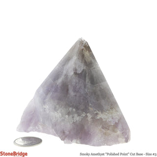 Smoky Amethyst Cut Base, Polished Point Tower #3    from The Rock Space