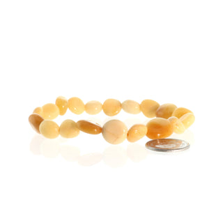 Jade Honey Tumbled Bracelets    from The Rock Space