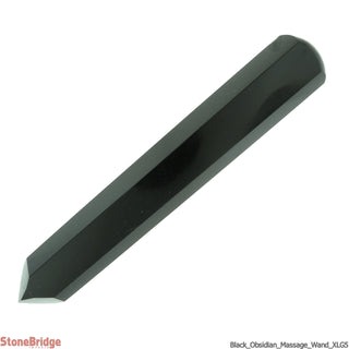 Obsidian Pointed Massage Wand - Extra Large #2 - 3 3/4" to 5 1/4"    from The Rock Space