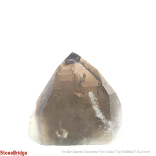 Smoky Quartz Cut Base, Polished Point Tower #4 Short from The Rock Space