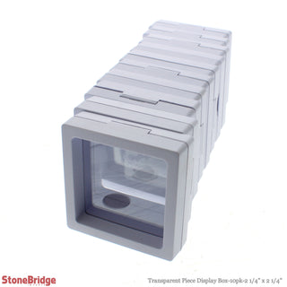 Transparent Piece Display Box - 10 Pack    from The Rock Space