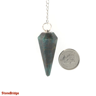 Apatite Pendulum 6 Facets & Ring    from The Rock Space