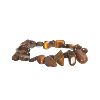 Tiger Eye Gold Tumbled Offset Bracelet    from The Rock Space