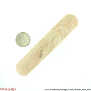 Moonstone Cream Rounded Massage Wand - Medium #2 - 3" to 4"    from The Rock Space