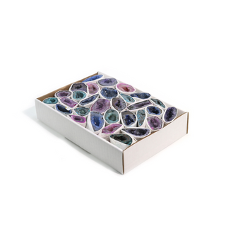 Dyed Agate Geode Box - 25 to 50pc Set    from The Rock Space