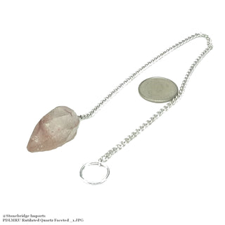 Multi Faceted Rutilated Quartz Pendulum    from The Rock Space