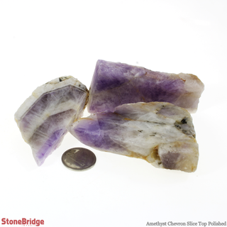 Amethyst Chevron Slice - Top Polished #2 - 31g to 60g    from The Rock Space