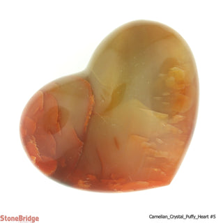 Carnelian Crystal Puffy Heart #1 - 15 to 24G    from The Rock Space