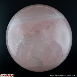 Rose Quartz Sphere U#20" - 4"    from The Rock Space