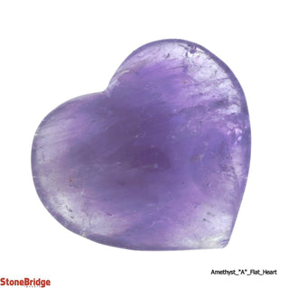 Amethyst A Gemstone Heart - 1 1/2" to 1 3/4"    from The Rock Space