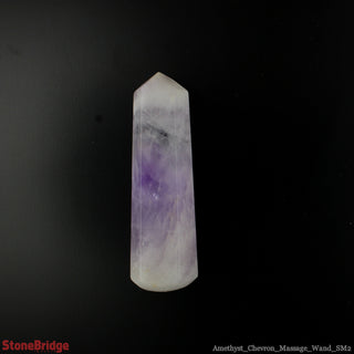 Amethyst Chevron Pointed Massage Wand - Small #1 - 1 1/2'' to 2 1/2"    from Stonebridge Imports