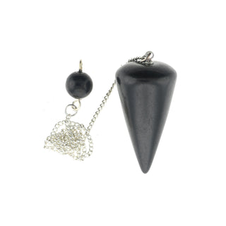 Shungite Rounded Pendulum from The Rock Space