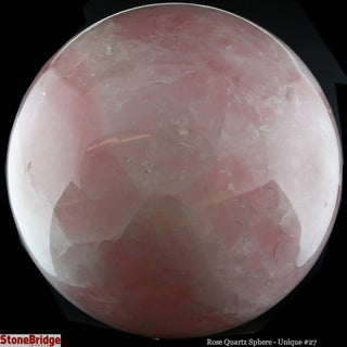 Rose Quartz Sphere U#27 - 5 3/4"    from The Rock Space