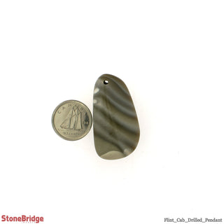 Flint Cabochon Drilled Pendant #1 - 4G to 15G    from The Rock Space