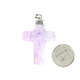 Amethyst Cross Silver Pendant    from The Rock Space