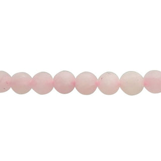 Rose Quartz Matte - Round Strand 15" - 6mm    from The Rock Space