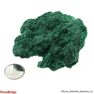 Fibrous Malachite Crystal #3 - 100g to 150g    from The Rock Space