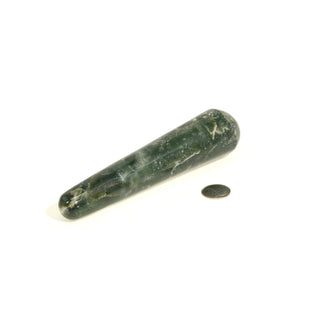 Jade Nephrite Rounded Massage Wand - Jumbo #3 - 5 1/2" to 7"    from The Rock Space