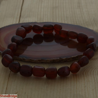 Agate Dark Red Tumbled Bracelets    from The Rock Space