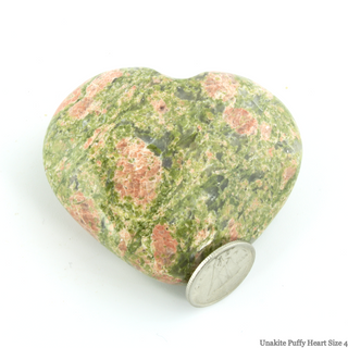 Unakite Heart #4 - 1 3/4" to 2 3/4"    from The Rock Space