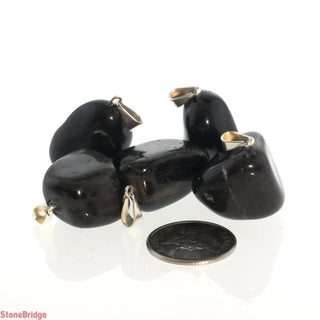 Black Onyx Tumbled Pendants - 5 Pack    from The Rock Space