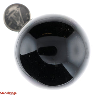 Obsidian Gold Sheen Sphere - Extra Small #2 - 1 3/4"    from The Rock Space