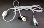 White Power Cord for Table Lamp - 7W bulb included    from The Rock Space