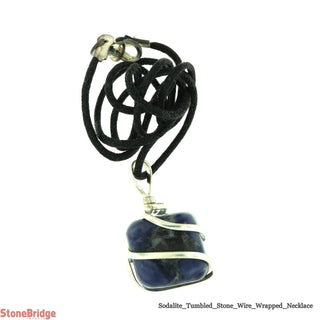 Sodalite Tumbled Wrapped Necklaces    from The Rock Space