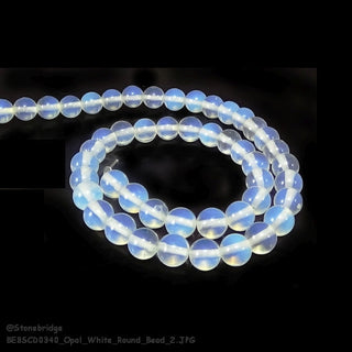 Opalite - Round Strand 15" - 10mm    from The Rock Space