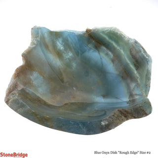 Blue Onyx Dish Rough Edge #2    from The Rock Space