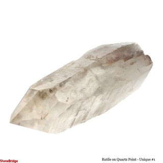 Rutile on Quartz Point U#1 - 8 1/2"    from The Rock Space