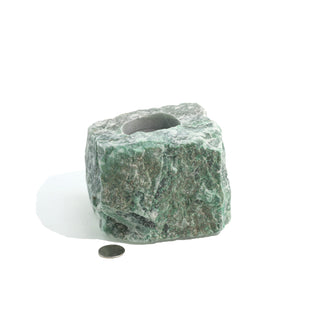 Green Aventurine Rough Candle Holders    from The Rock Space