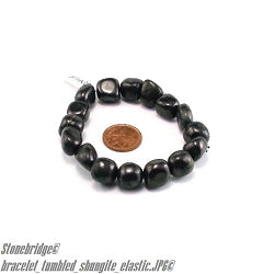 Shungite Tumbled Bracelets    from The Rock Space