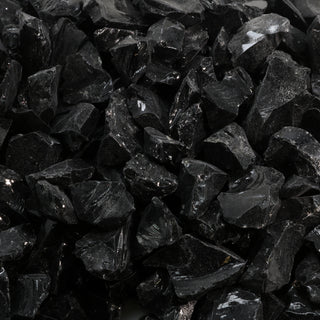 Obsidian Black Chips - 500g from The Rock Space