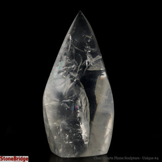 Clear Quartz Flame Sculpture U#4 - 6"    from The Rock Space